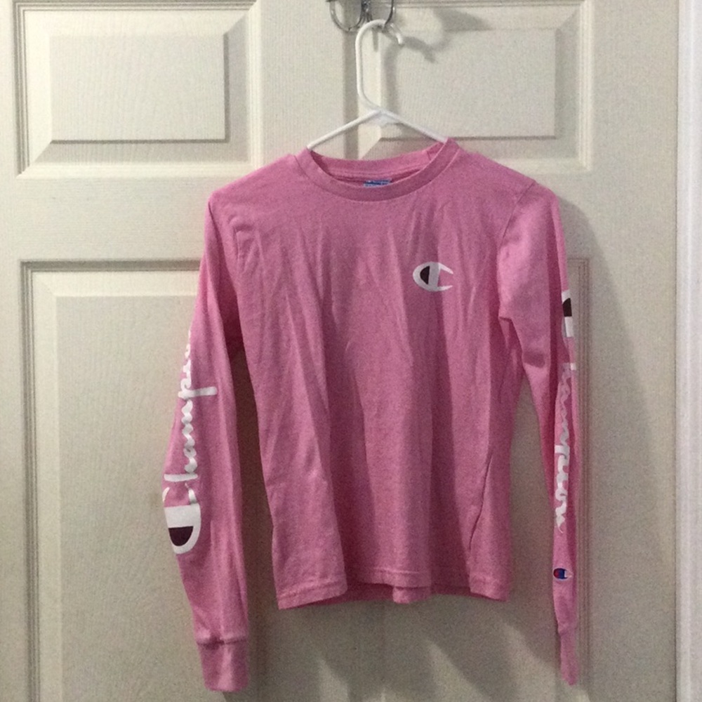 Champion pink long sleeve t-shirt size small